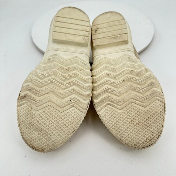 Tory Burch Buddy Women Size 7.5M CreamOff White Canvas Low Top Lace Up Shoes - Picture 8 of 12